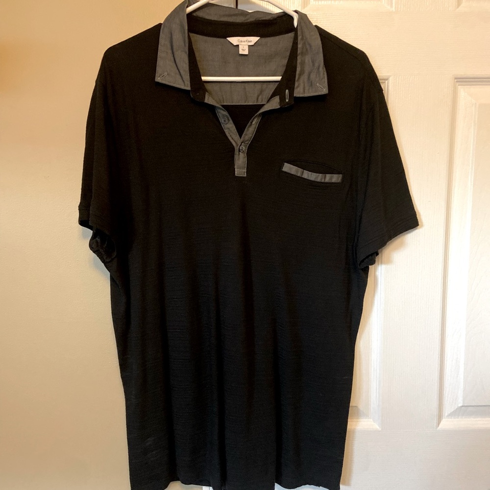 Calvin Klein black polo shirt